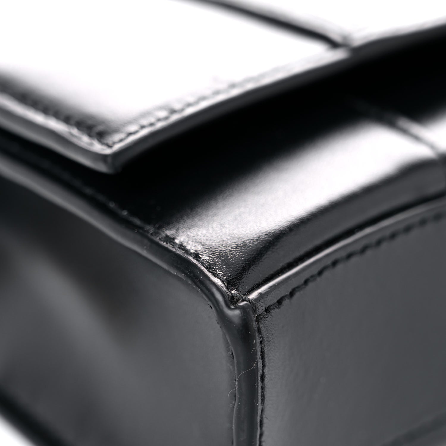 Balenciaga Shiny Box Calfskin Hourglass Chain Bag Black 7 of 14