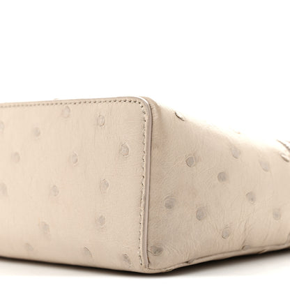 Loro Piana Ostrich L19 Extra Pocket Pouch Light Travertine 9 of 12