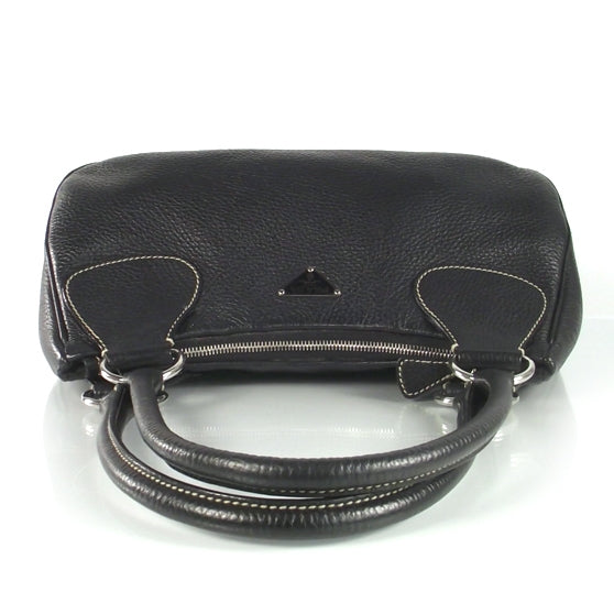 Prada Vitello Daino Shoulder Bag Black 4 of 8