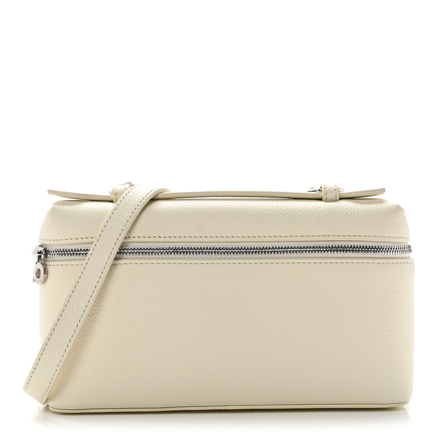 Grained Calfskin L19 Extra Pocket Pouch Whisper White