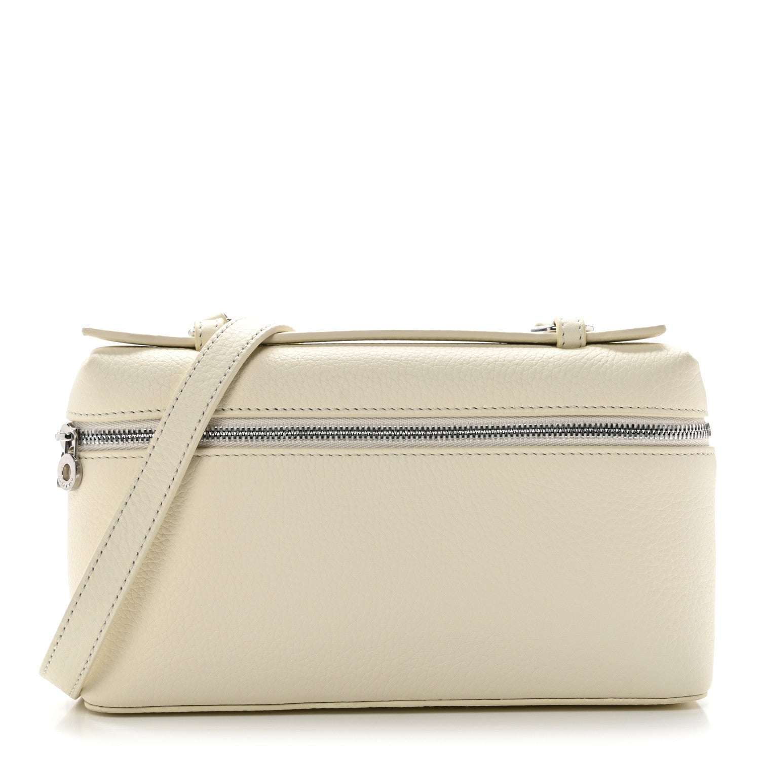 Loro Piana Grained Calfskin L19 Extra Pocket Pouch Whisper White 1 of 10