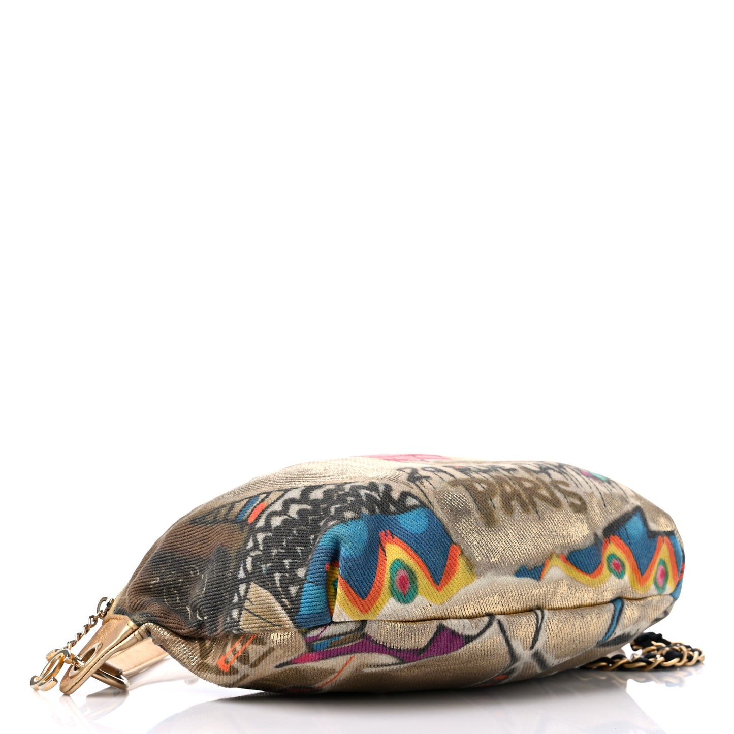 Graffiti Printed Canvas Street Spirit Waist Belt Bag Multicolor