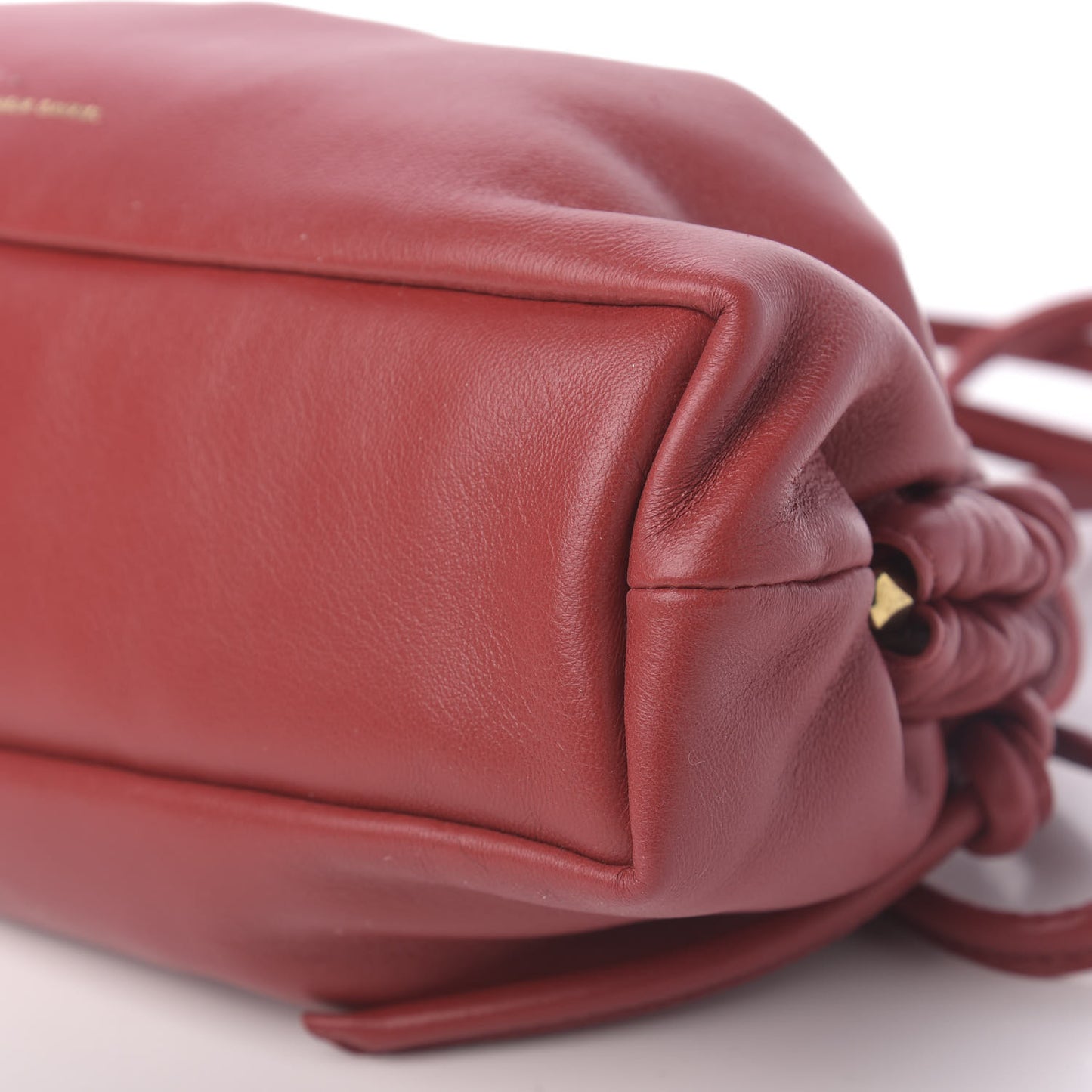 Lambskin Mini Cloud Clutch Flamma