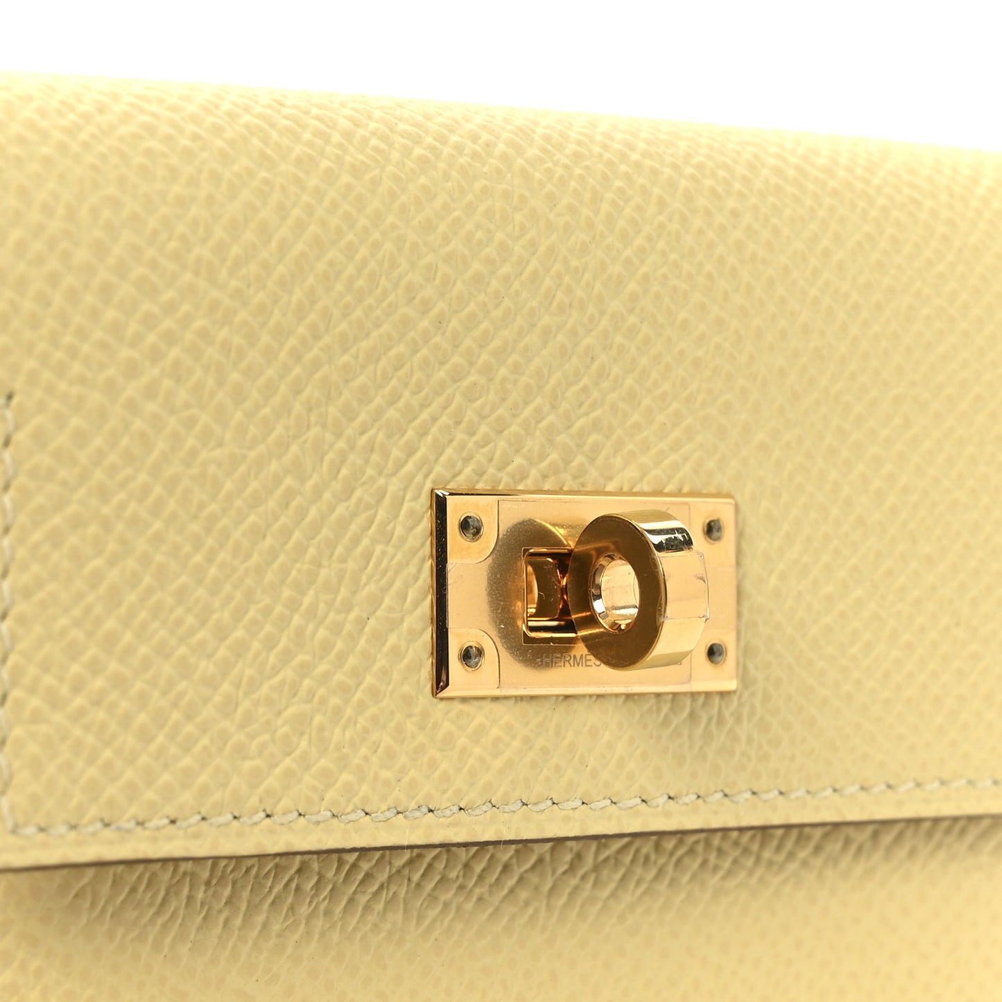 Epsom Kelly Pocket Compact Wallet Jaune Poussin