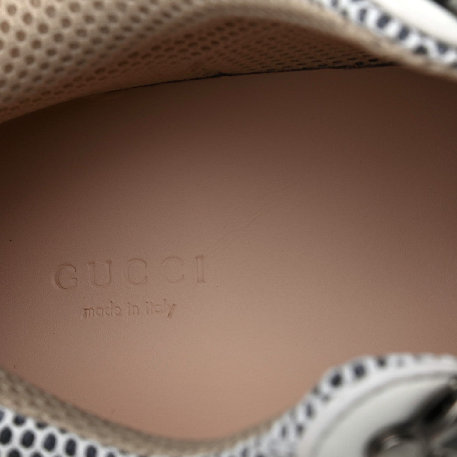 Gucci X SEGA Mesh Calfskin Suede Womens Flashtrek Sneakers 41 Great White 7 of 8
