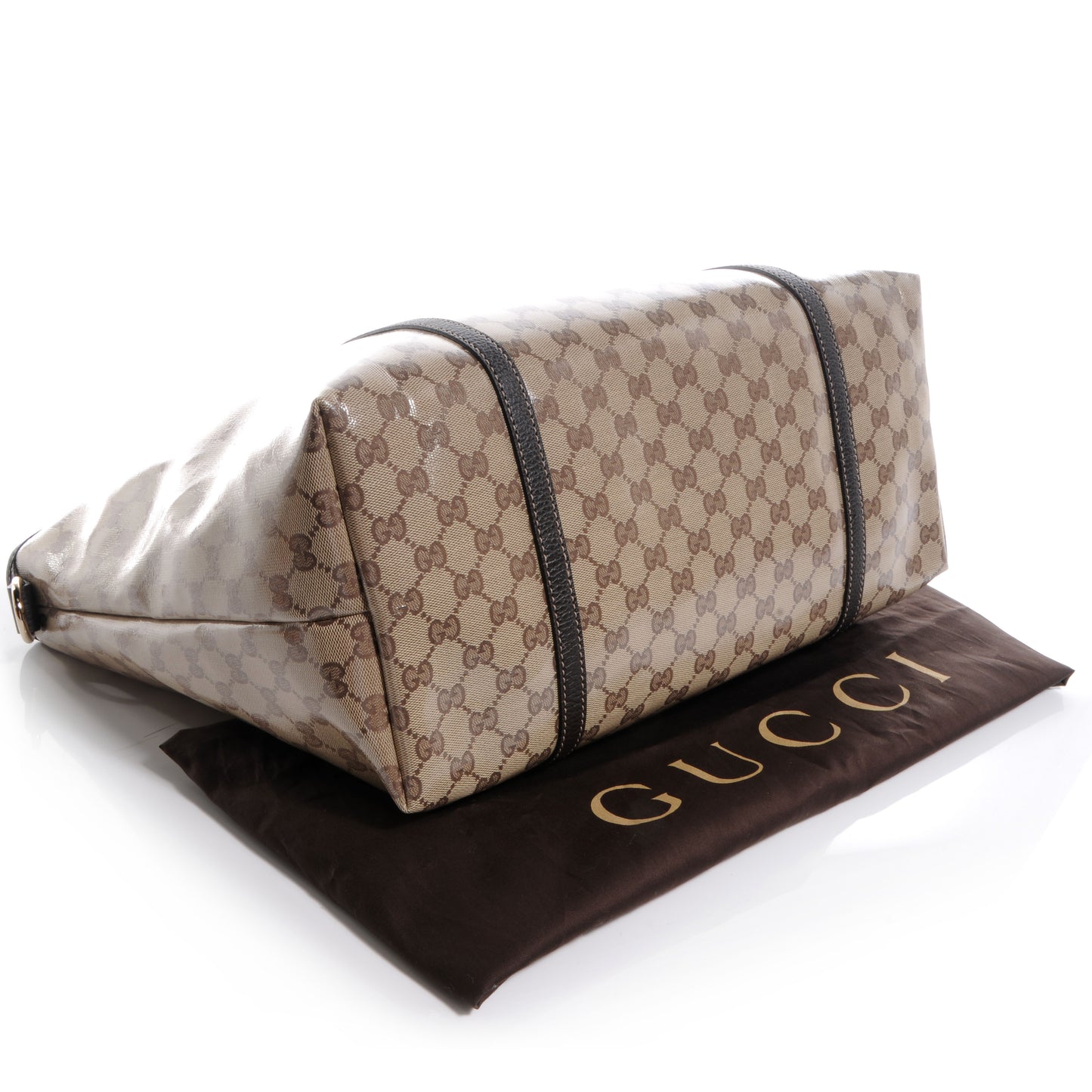 Crystal Monogram Large Joy Tote Beige Ebony Testa di Moro