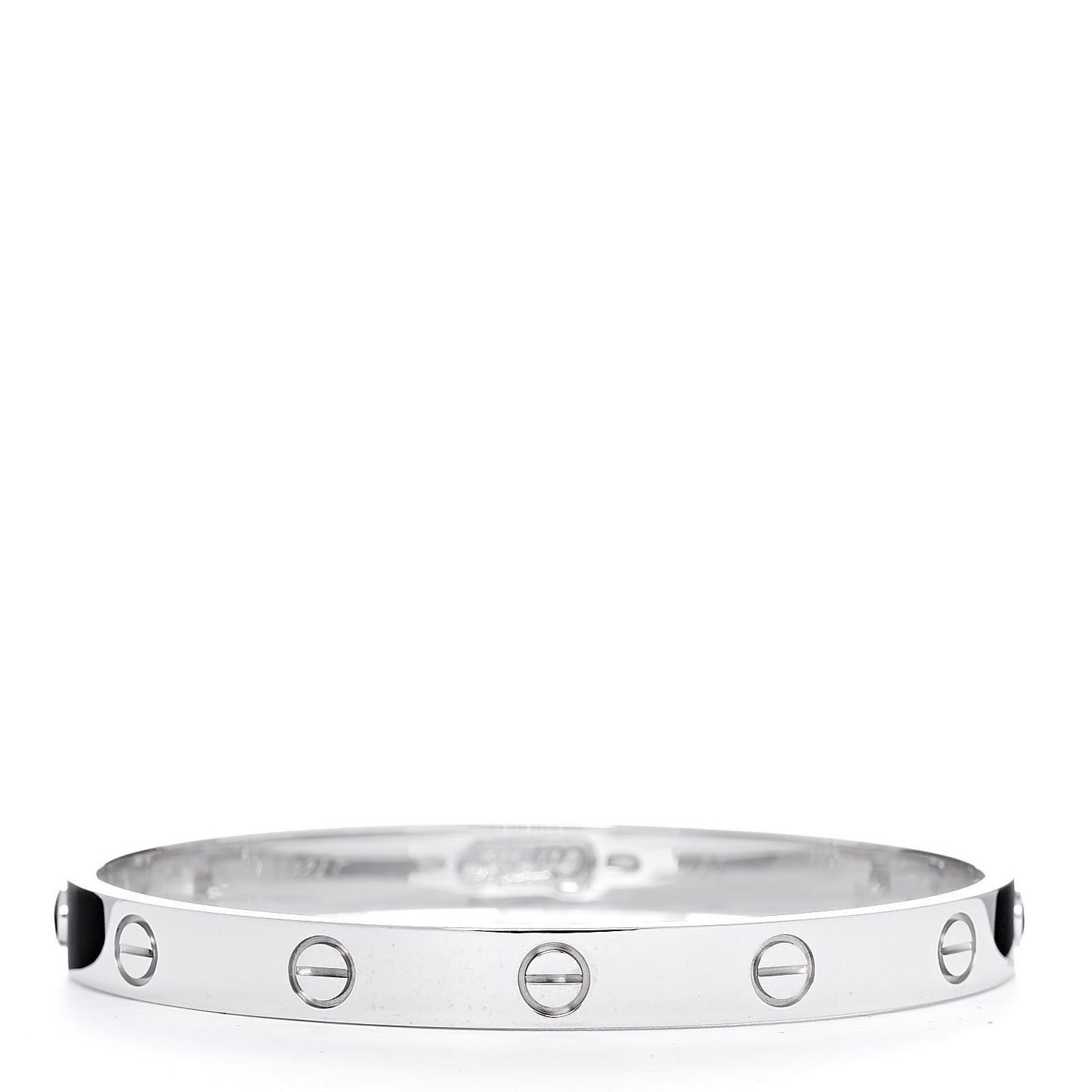 18K White Gold LOVE Bracelet 17