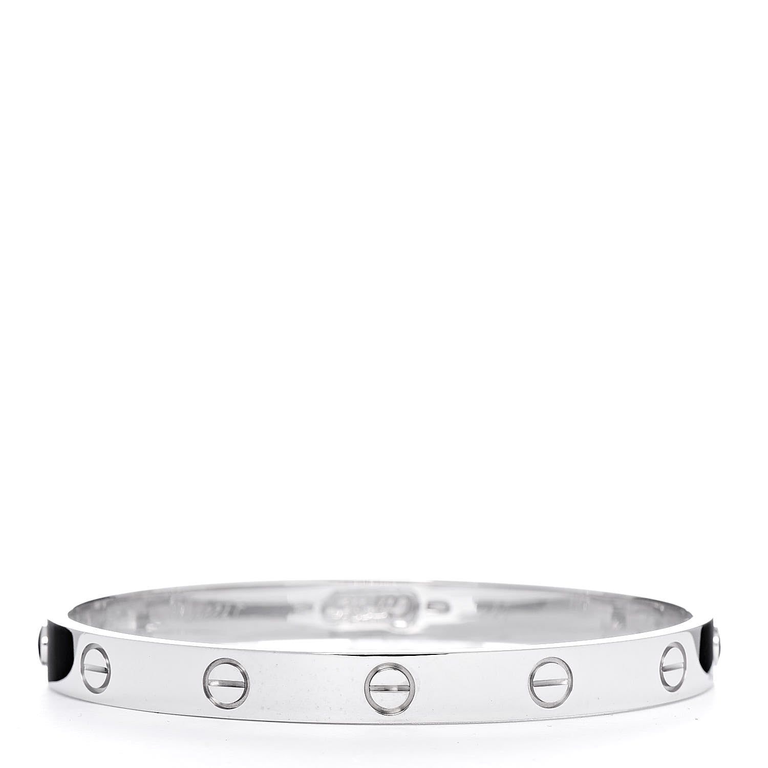 Cartier 18K White Gold LOVE Bracelet 17 3 of 6
