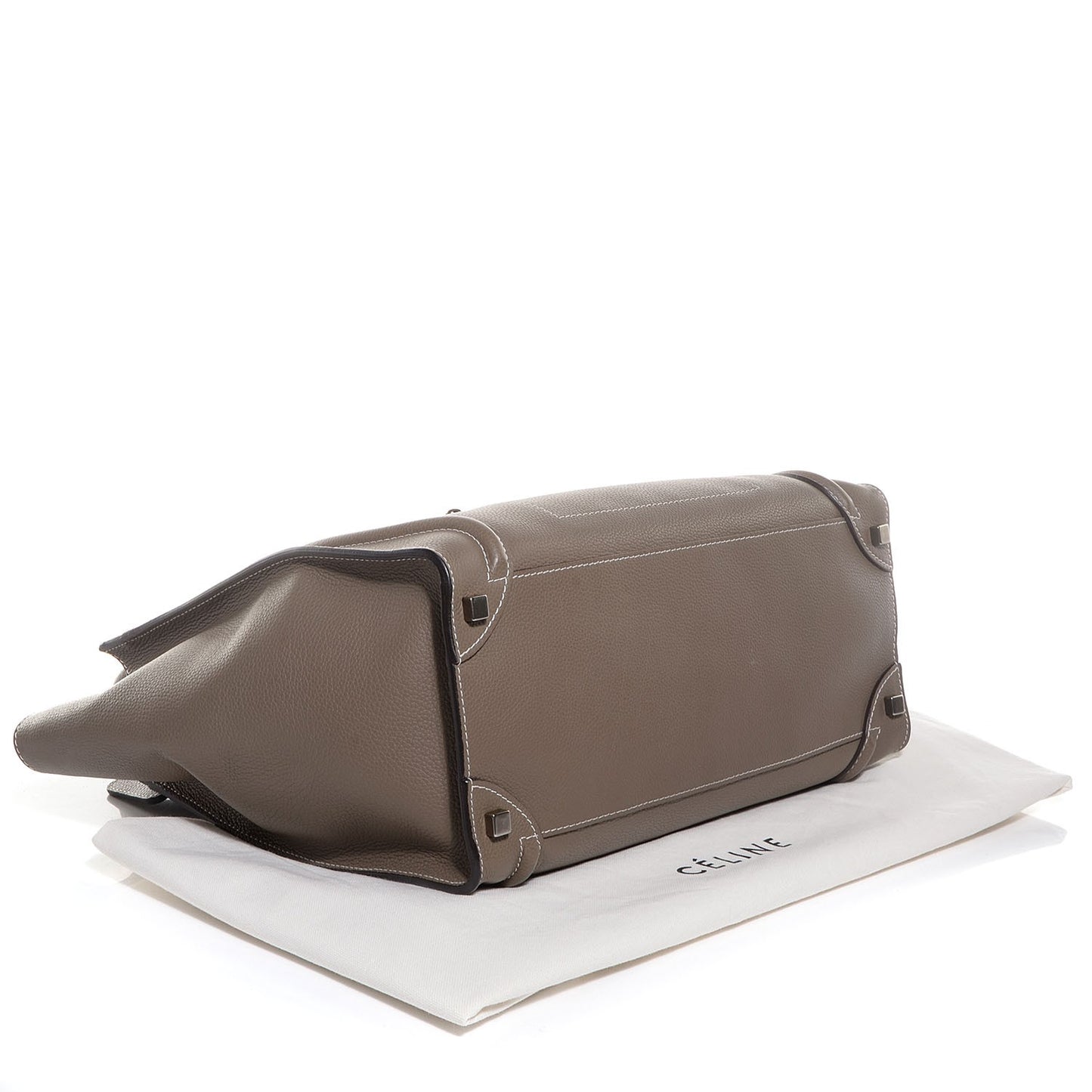 Drummed Calfskin Shoulder Luggage Souris
