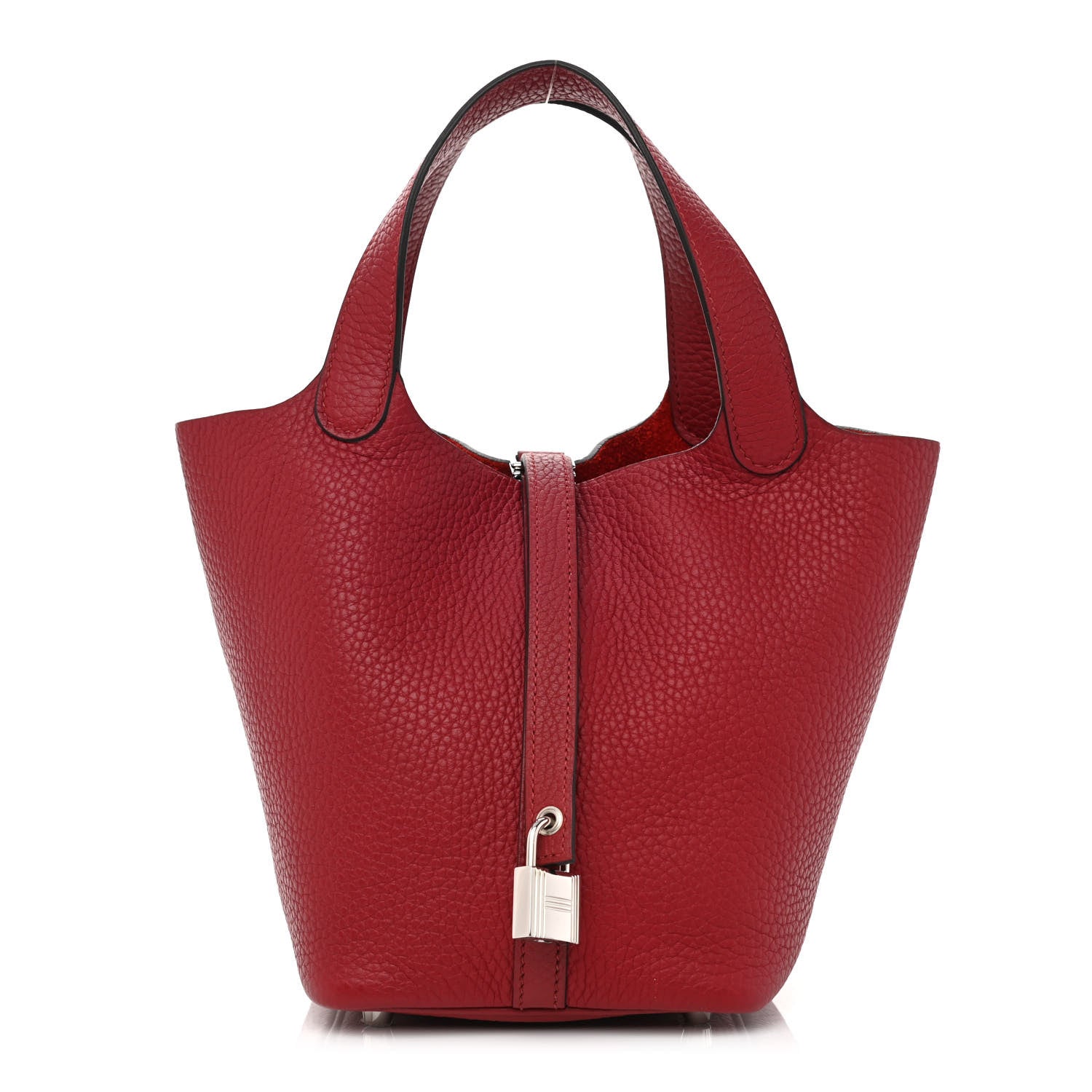 Hermes Taurillon Clemence Picotin Lock 18 PM Rouge Grenat 1 of 11