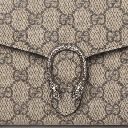 Gucci GG Supreme Monogram Mini Dionysus Chain Wallet Beige Black 8 of 10