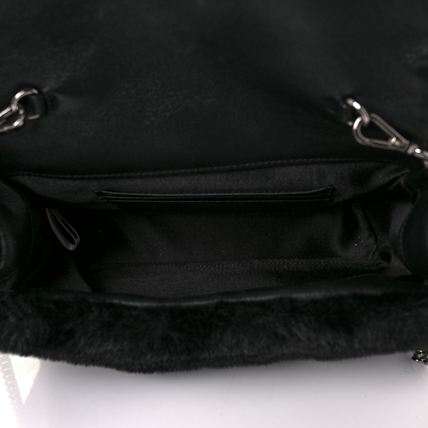 Faux Fur Madeline Mini Bag Black
