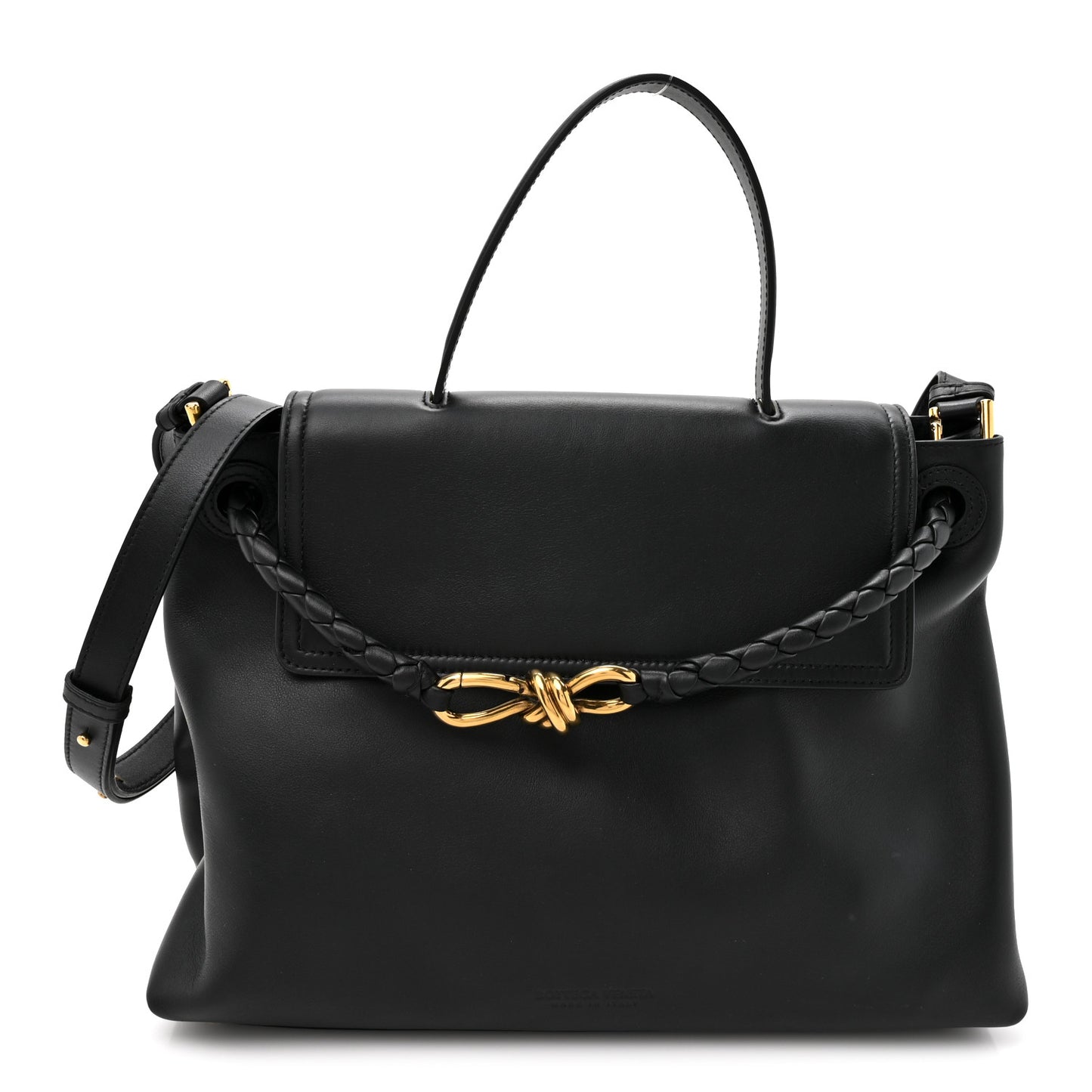 Calfskin Medium Andiamo Messenger Bag Black