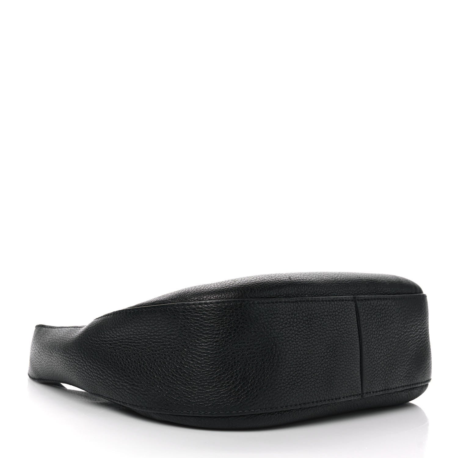 Prada Vitello Daino Zippered Messenger Hobo Black 4 of 12