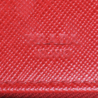 Prada Saffiano Continental Wallet Fuoco 8 of 9
