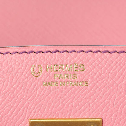 Hermes Epsom Horseshoe Bi Color Birkin 30 Rose Confetti Anemone 27 of 35