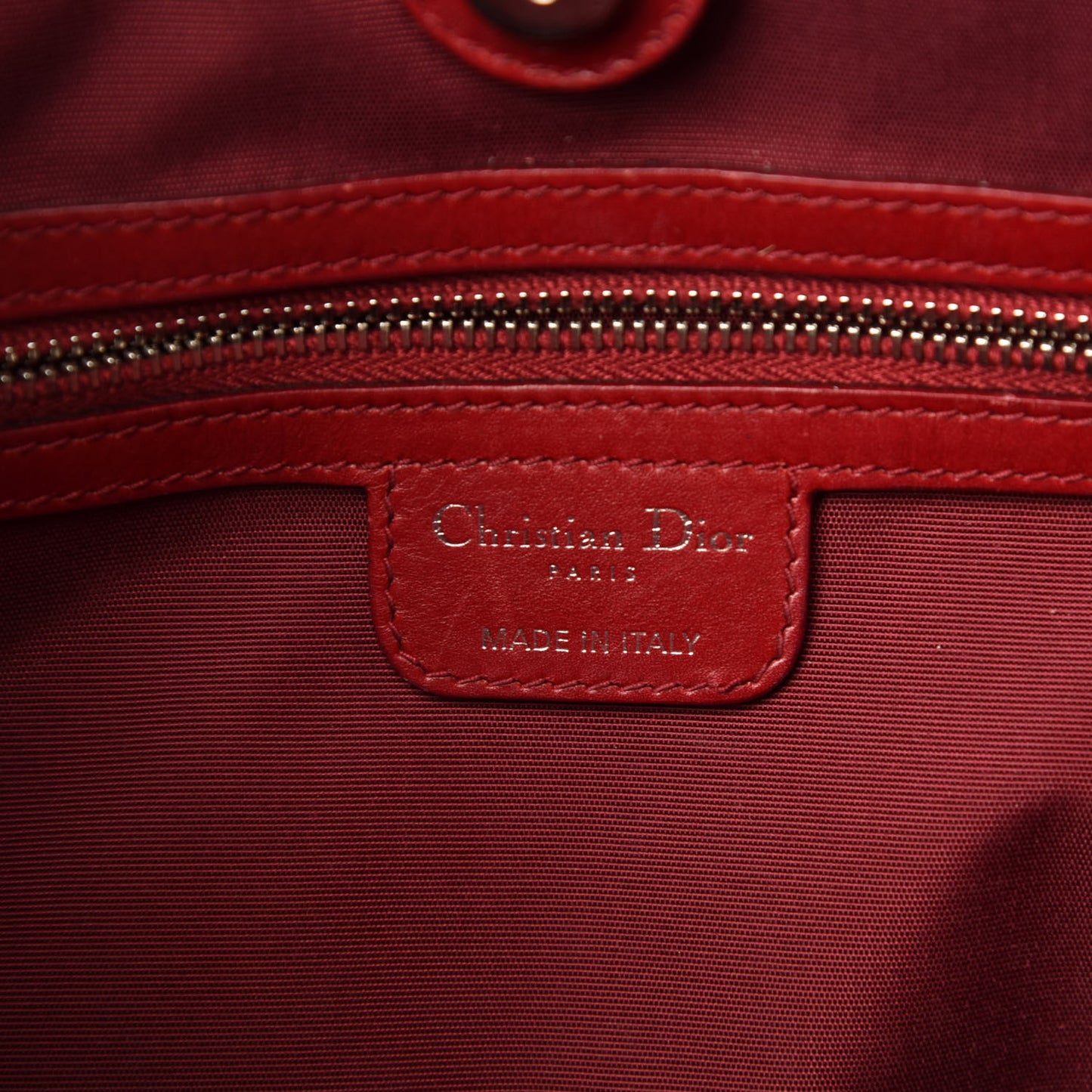 Coated Canvas Cannage Medium Panarea Tote Red
