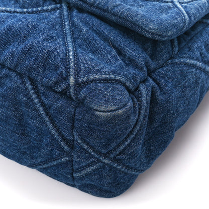 Chanel Denim Quilted Large Chanel 19 Flap Blue 10 of 11