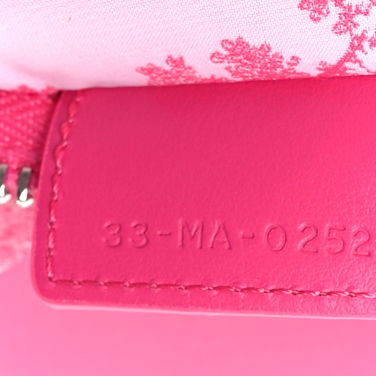 Embroidered Toile De Jouy Diortravel Zipped Pouch Pink