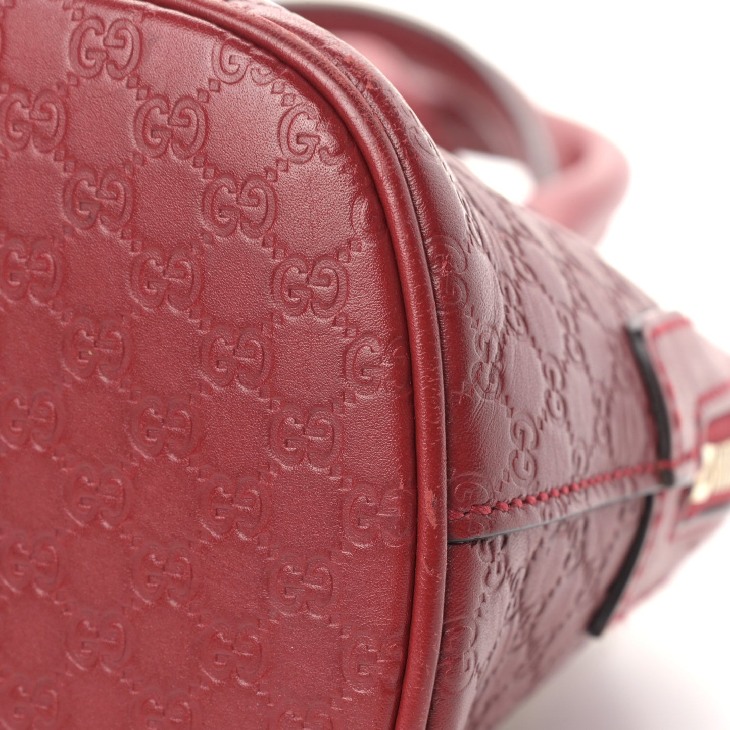 Soft Microguccissima Mini Dome Bag Rosso