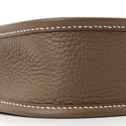 Hermes Taurillon Clemence Amazone Evelyne TPM Etoupe Bleu Indigo 9 of 11