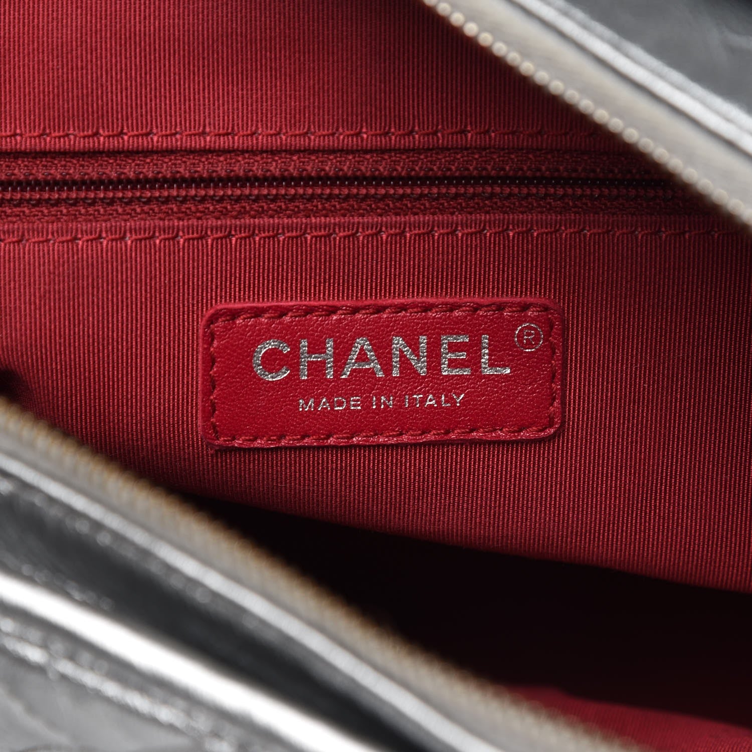 Chanel Metallic Aged Calfskin Quilted Medium Gabrielle Silver 6 of 13