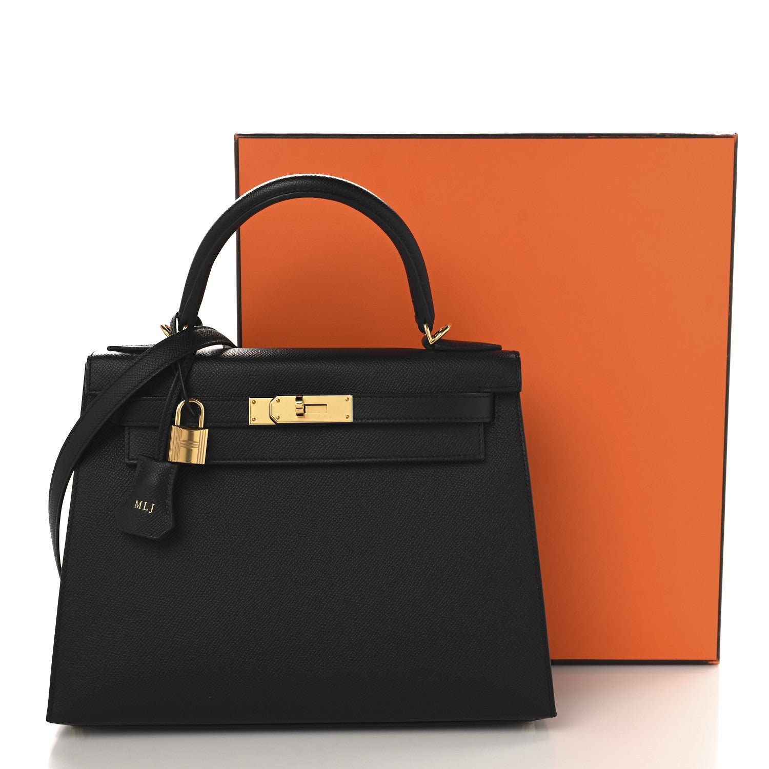 Hermes Epsom Kelly Sellier 28 Black 14 of 14