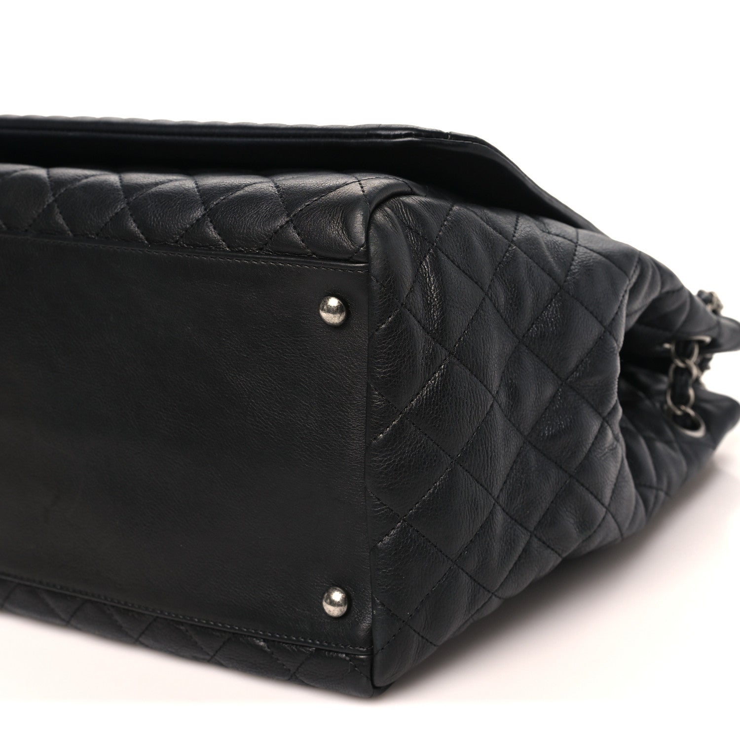 Chanel Calfskin Quilted Istanbul Accordion Large Flap Black 9 of 10