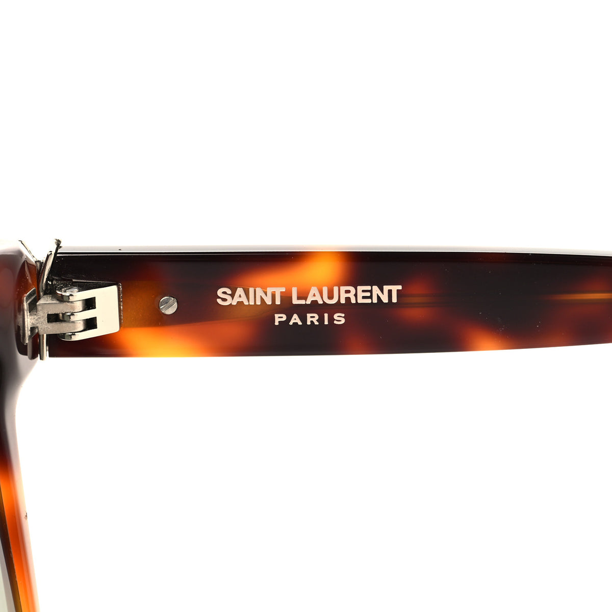 Saint Laurent Acetate Round Sunglasses SL M28/F Tortoise 6 of 7