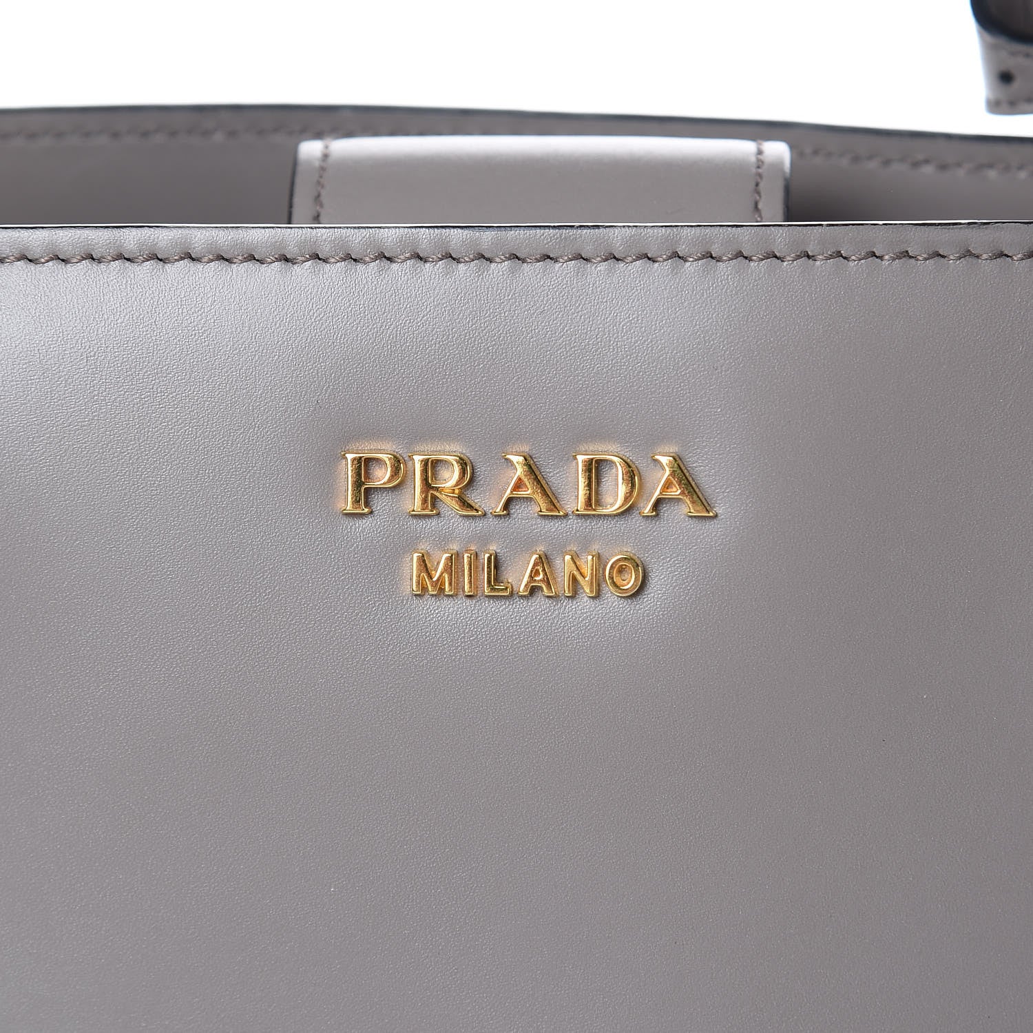 Prada City Calfskin Bibliotheque XL Tote Argilla Talco 9 of 9