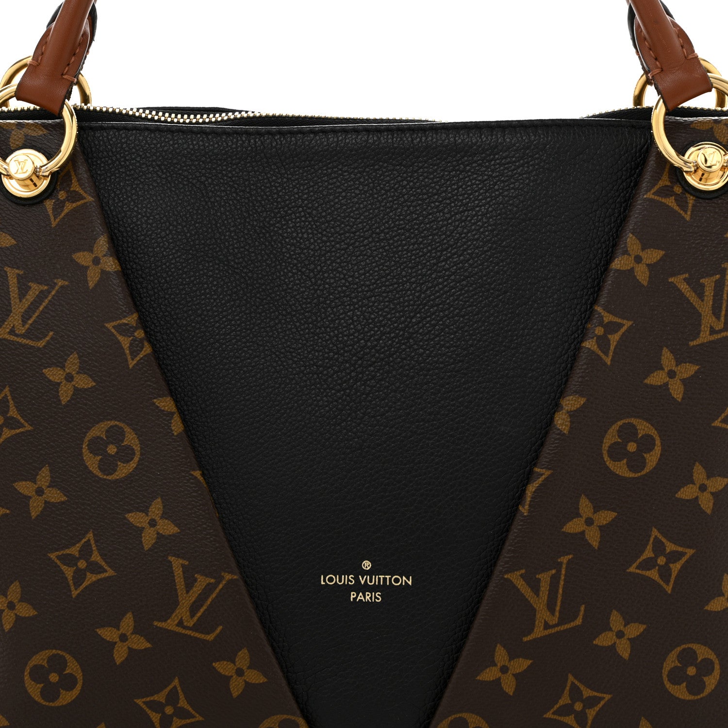 Louis Vuitton Monogram V Tote MM Black 8 of 11