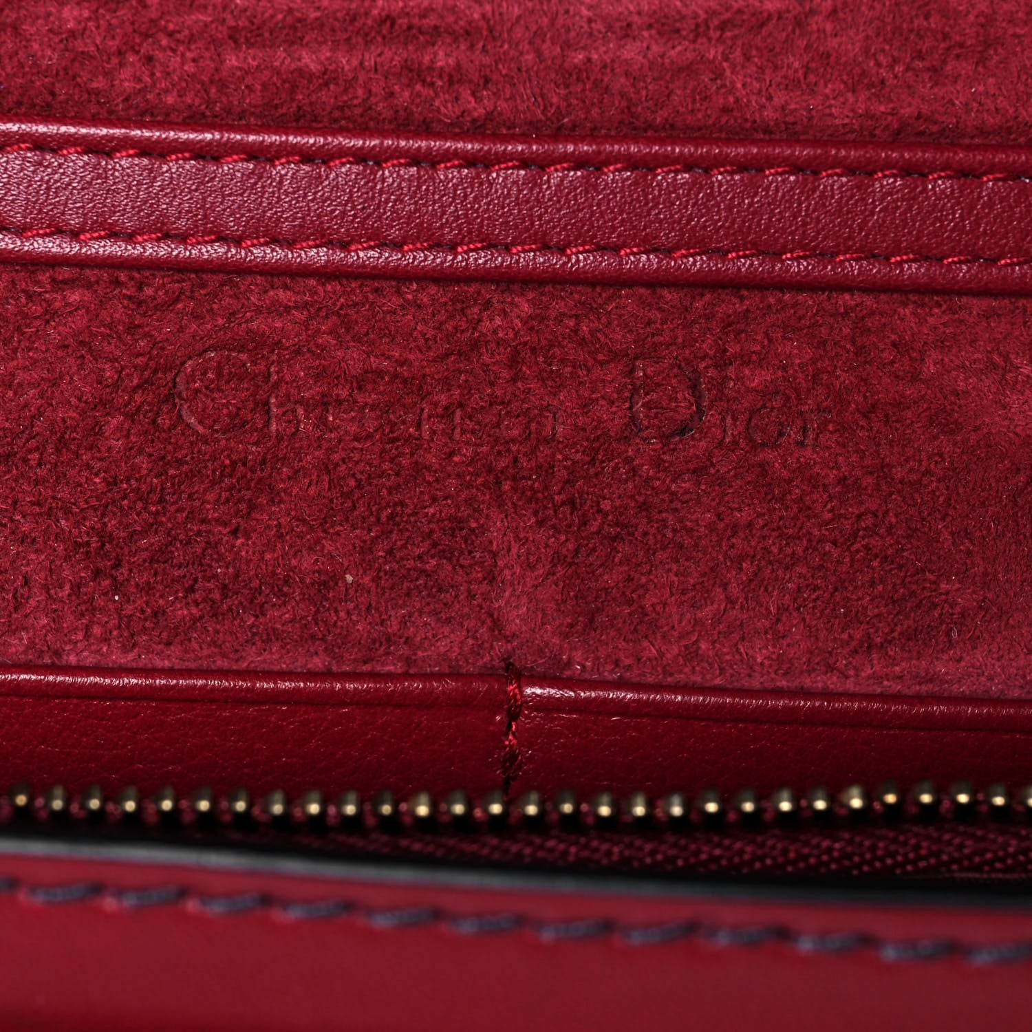 Christian Dior Calfskin J'Adior Wallet on Chain Pouch Red 6 of 14