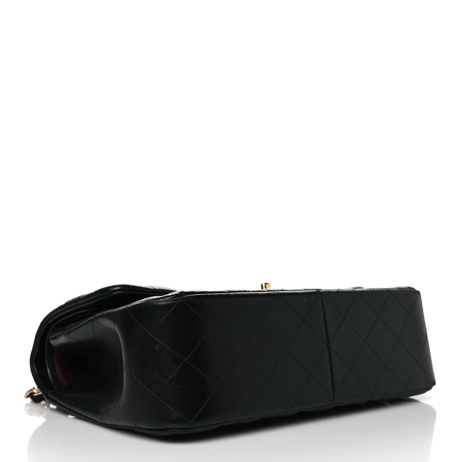 Chanel Lambskin Quilted Jumbo Double Flap Black 4 of 13