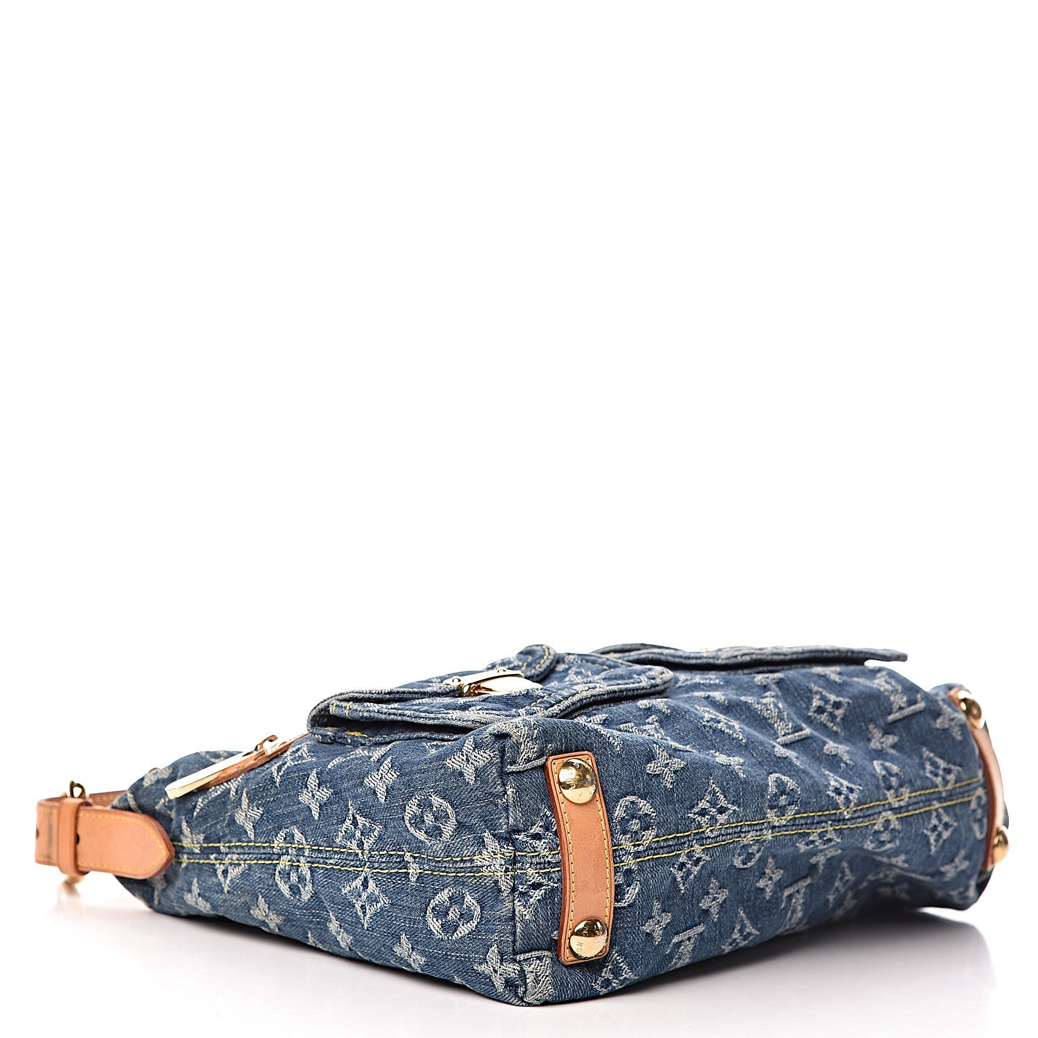 Louis Vuitton Monogram Denim Baggy PM Blue 4 of 13