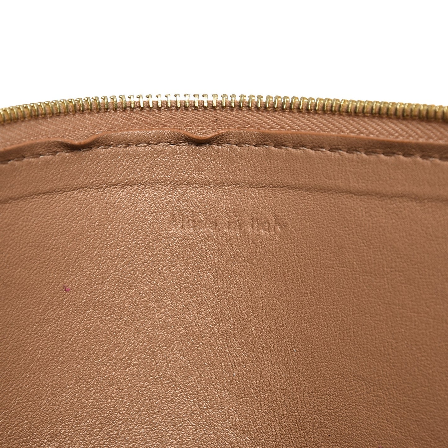 Lambskin Bi-Color Solo Clutch Pouch Nude