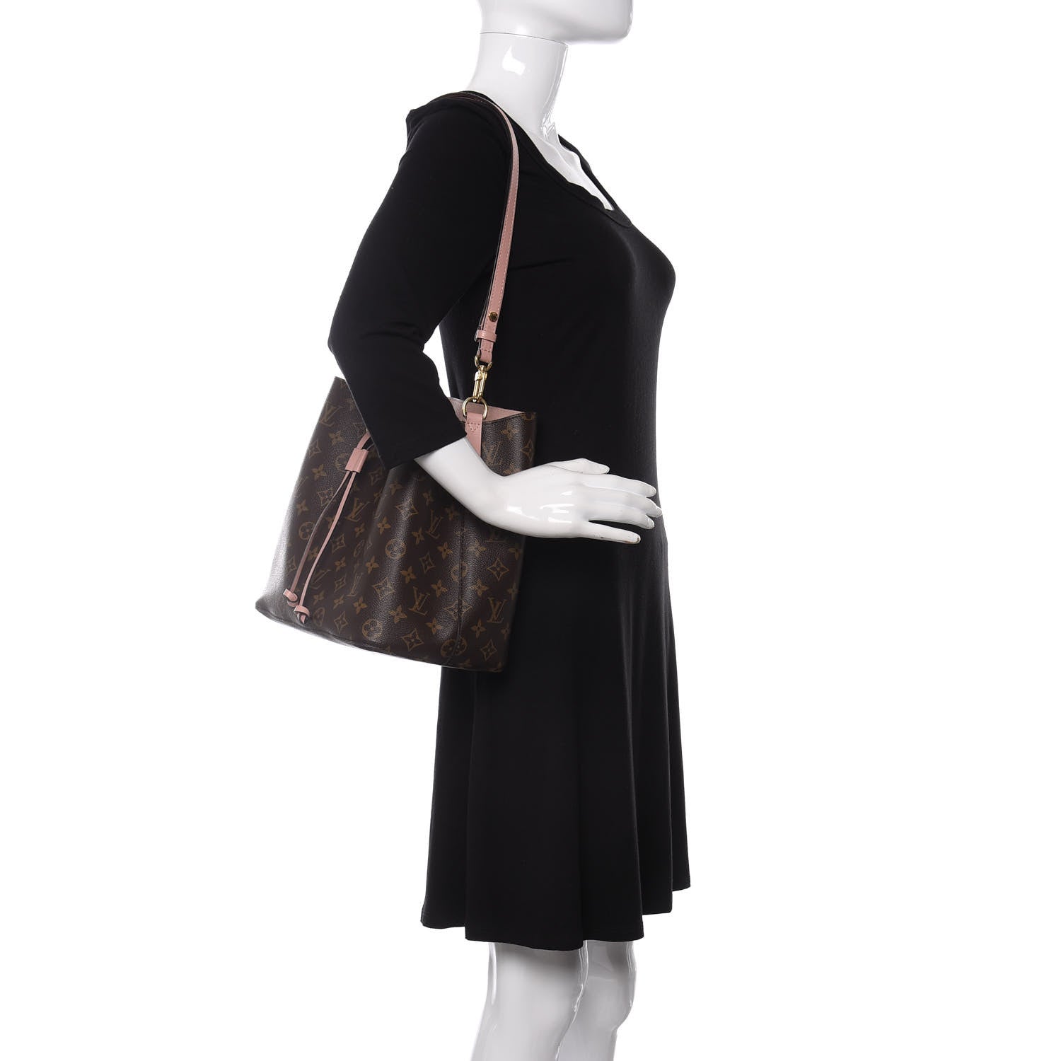 Louis Vuitton Monogram Neonoe MM Rose Poudre 2 of 11