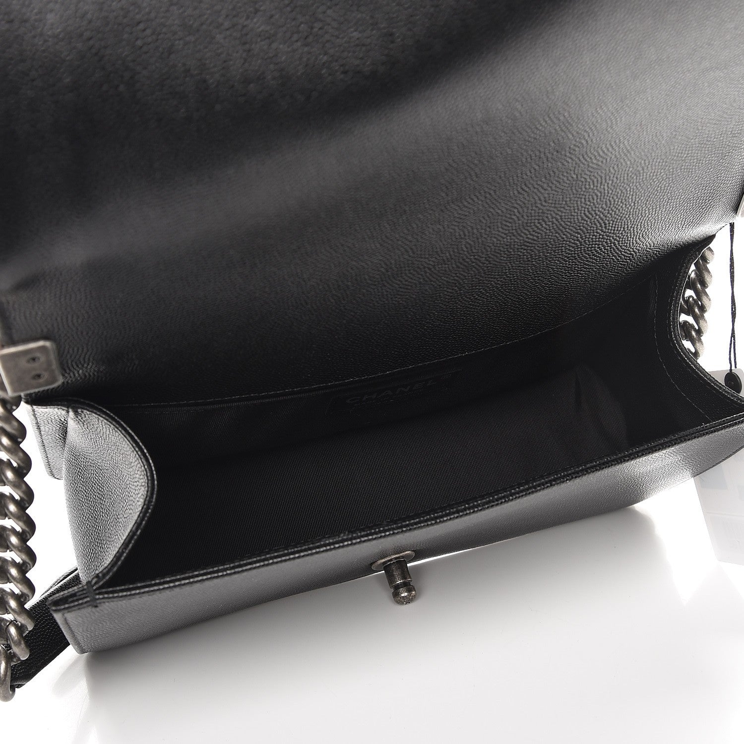 Chanel Caviar Quilted Medium Boy Flap Black 6 of 9