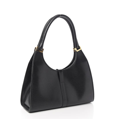 Gucci Calfskin Bardot Shoulder Bag Black 2 of 9