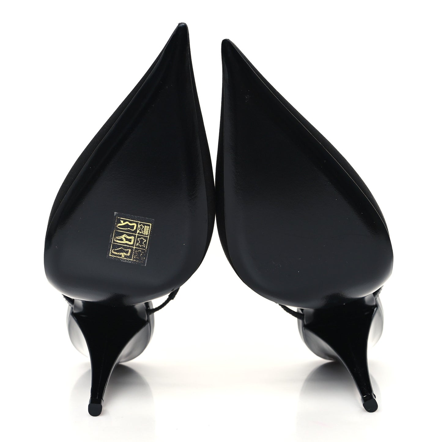 Crepe Satin Jones 110 Strap Pumps 39 Black