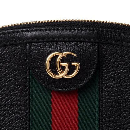 Gucci Calfskin GG Web Small Ophidia Dome Shoulder Bag Black 5 of 5