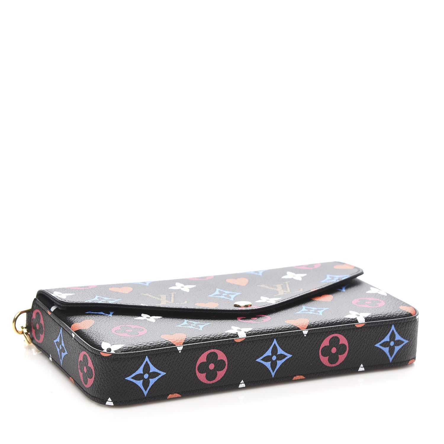 Louis Vuitton Game On Felicie Chain Wallet Black 4 of 10