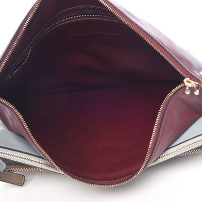 Valentino Garavani Vitello Rockstud Triple Zip Wristlet Pouch Multicolor 5 of 17