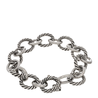 David Yurman Sterling Silver 12mm Large Oval Link Bracelet 2 of 3