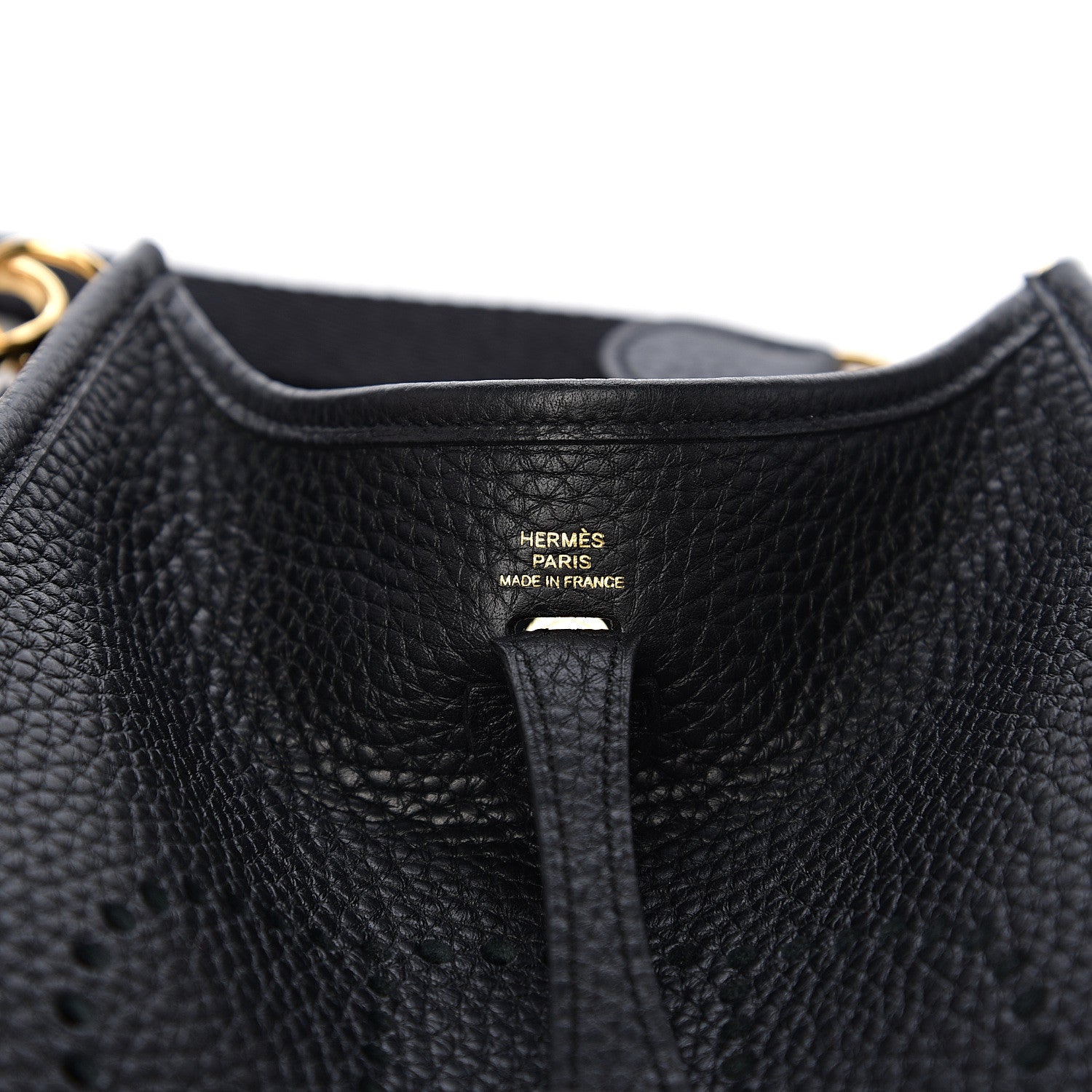 Hermes Taurillon Clemence Evelyne TPM Black 5 of 10