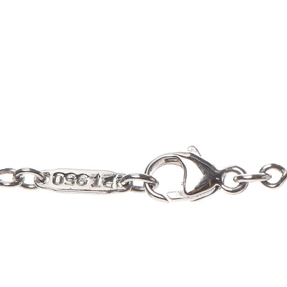 Tiffany Platinum Diamond Pearl Heart Necklace 6 of 7