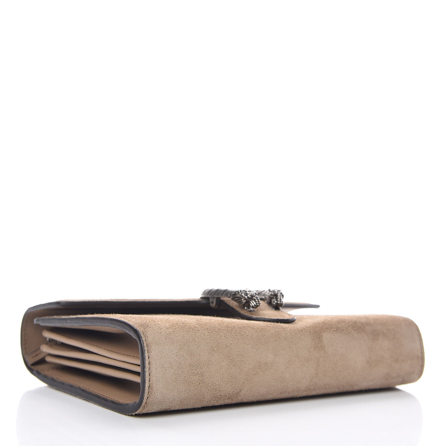 Gucci Suede Mini Dionysus Chain Wallet Beige 4 of 8