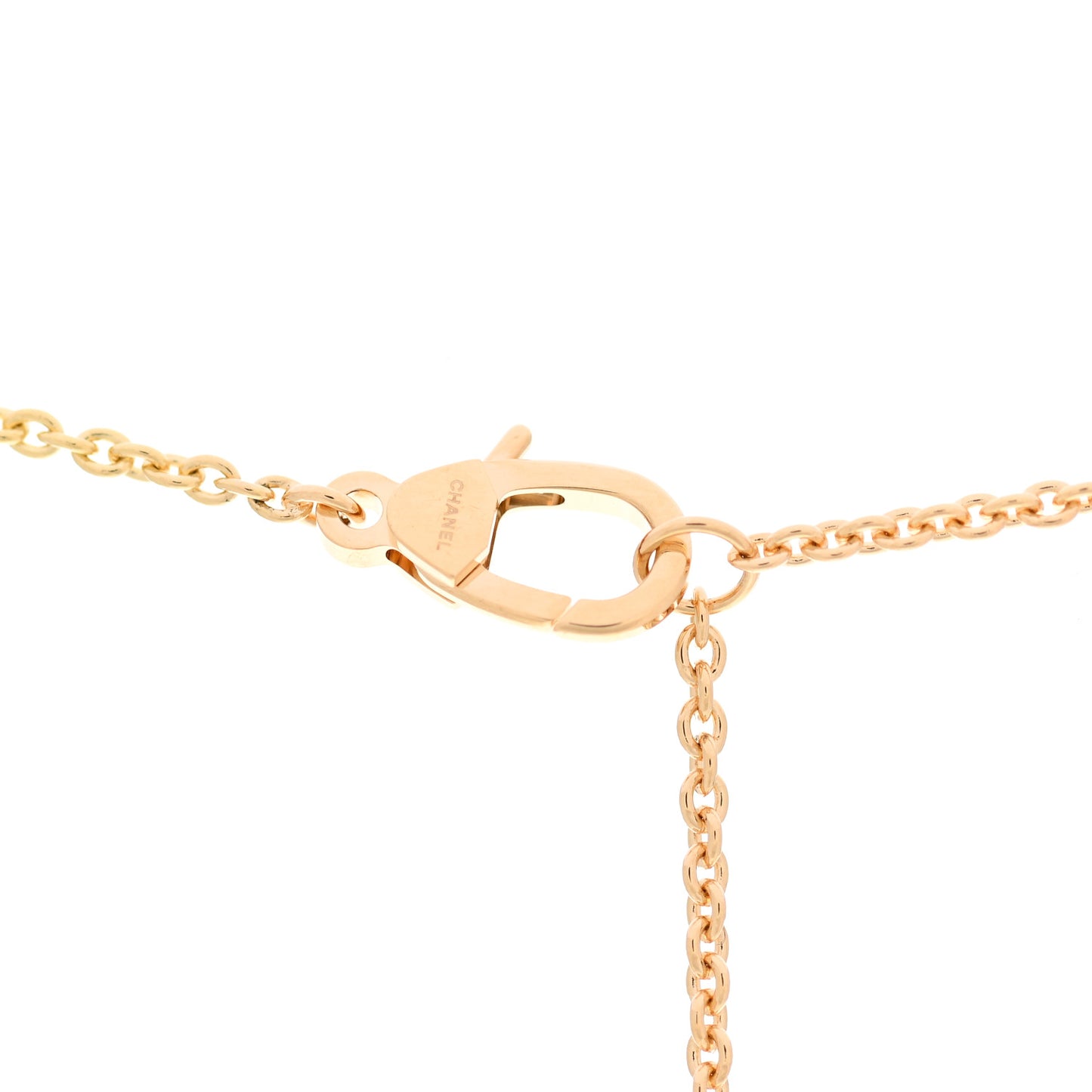 18K Yellow Gold Diamond Coco Crush C Necklace