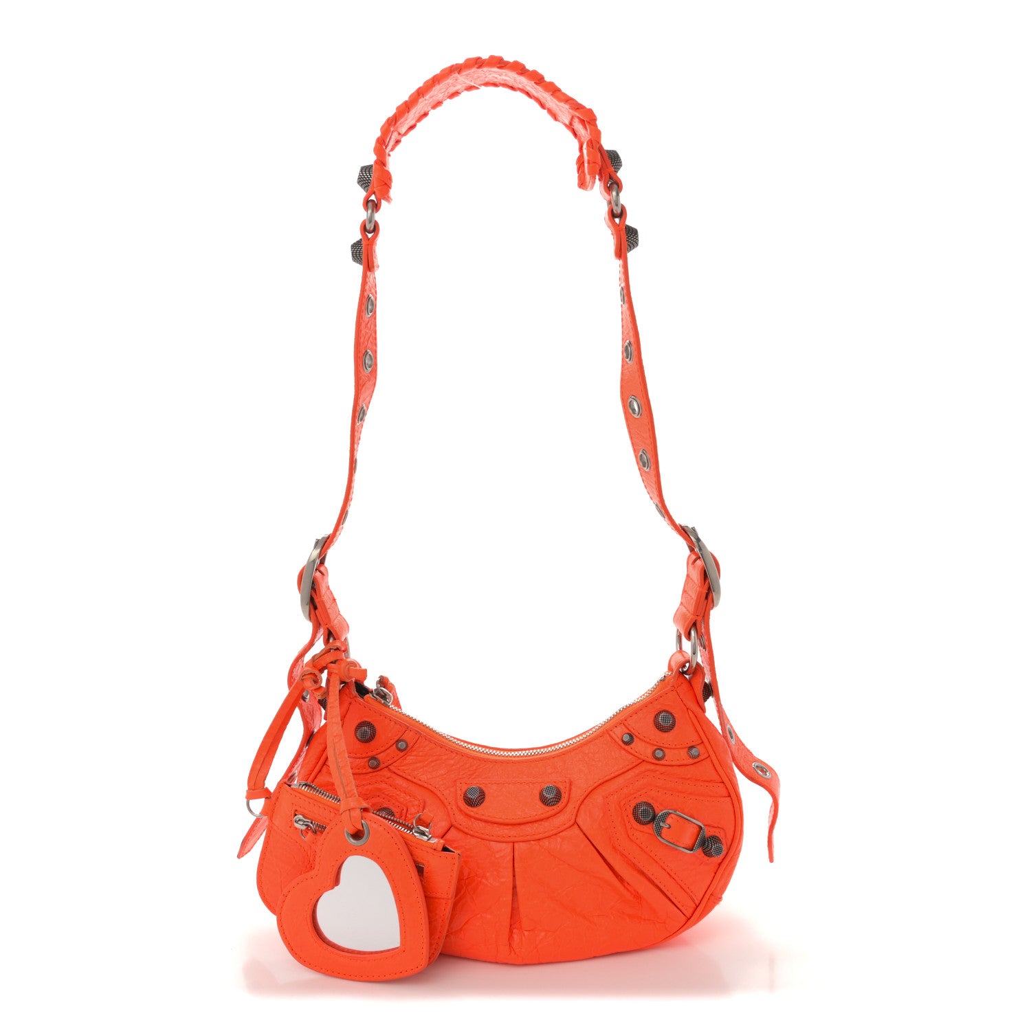 Balenciaga Agneau Arena Le Cagole Shoulder Bag XS Orange 3 of 15
