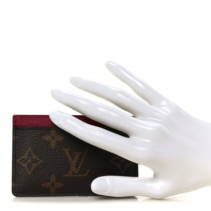 Louis Vuitton Monogram Card Holder Fuchsia 2 of 7