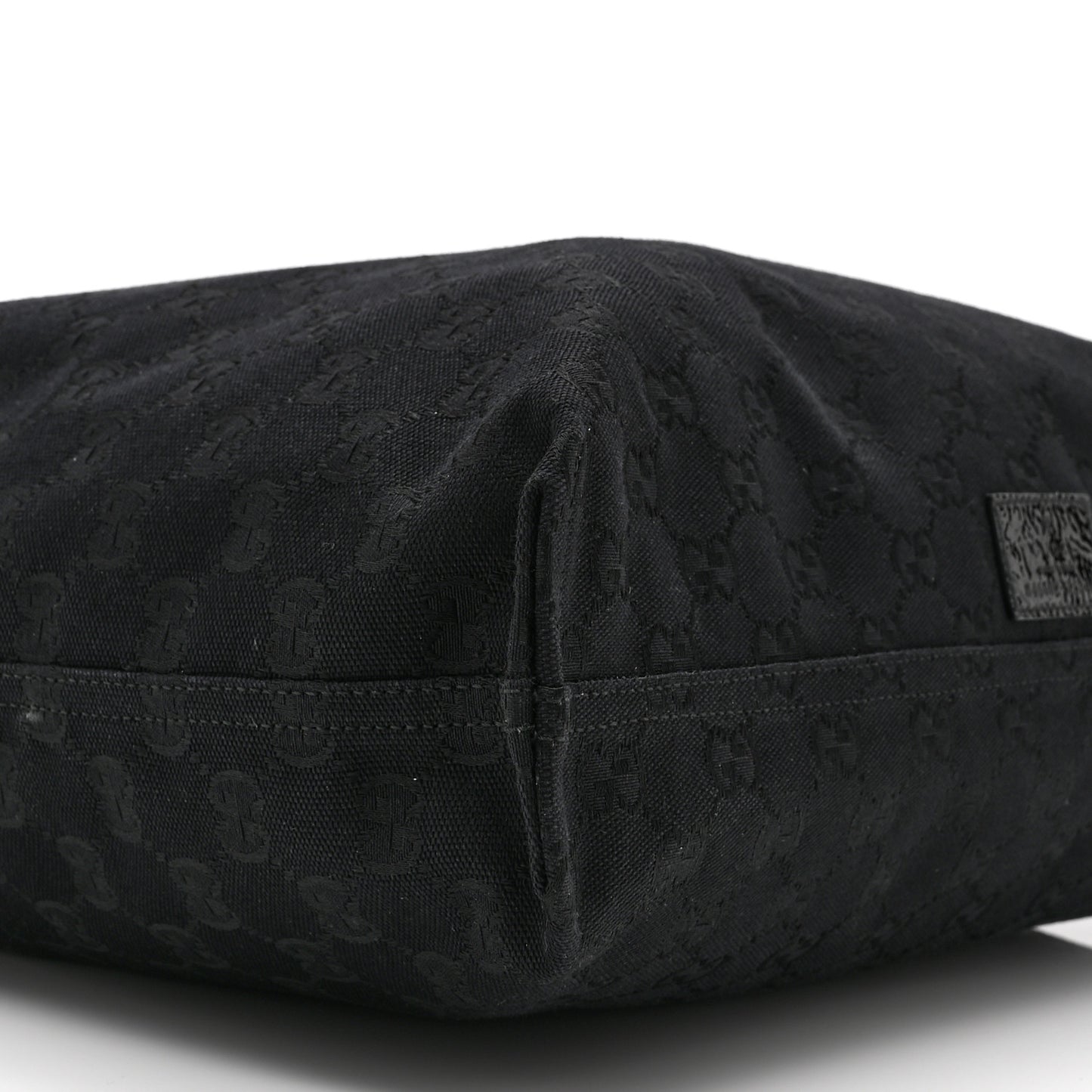 GG Monogram Bamboo Reversible Tote Black